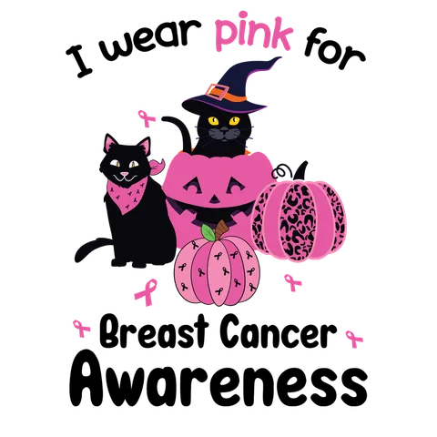 BCA 01  175 I WEAR PINK FOR BREAST CANCER AWARENESS