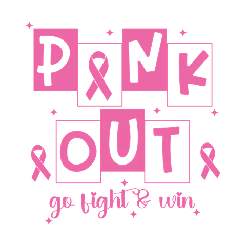 BCA 01  129 PINK OUT GO FIGHT & WIN