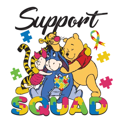 AUT 1 25    Support Squad Winnie The Pooh Friends