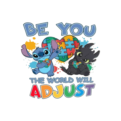 AUT 1 22 Stitch And Toothless Be You The World Will Adjust